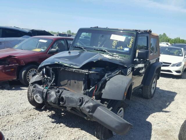 1J4AA2D18BL533130 - 2011 JEEP WRANGLER S GREEN photo 2