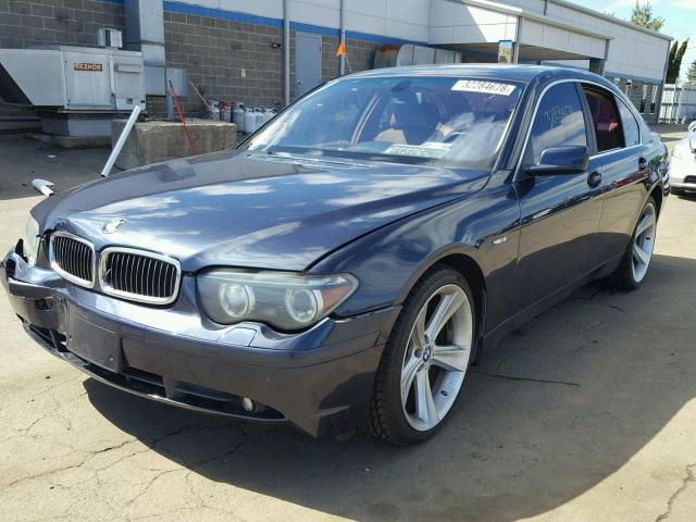 WBAGL63422DP53299 - 2002 BMW 745 I BLUE photo 2