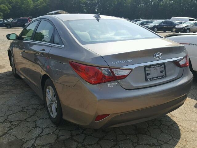 5NPEB4AC5EH928056 - 2014 HYUNDAI SONATA GLS GRAY photo 3