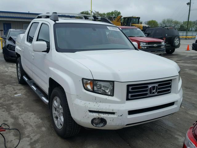 2HJYK16527H538996 - 2007 HONDA RIDGELINE WHITE photo 1