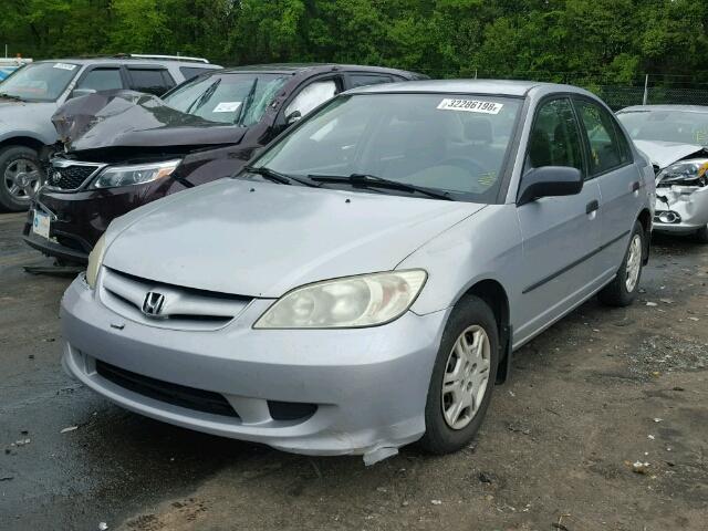 2HGES16364H611919 - 2004 HONDA CIVIC DX V SILVER photo 2