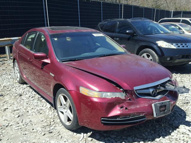 19UUA66224A040902 - 2004 ACURA TL BURGUNDY photo 1