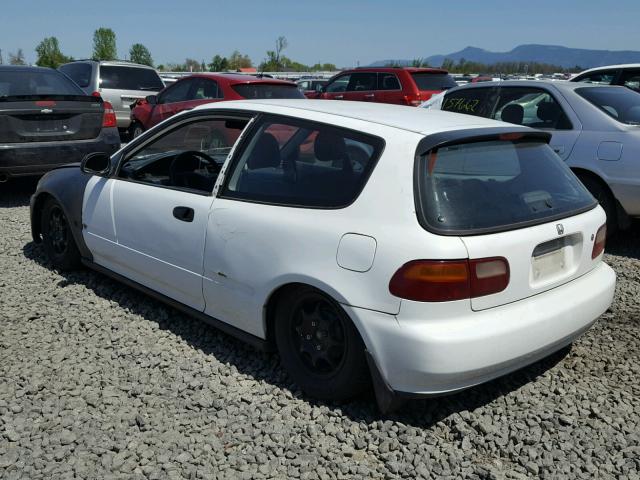 2HGEH2371PH536787 - 1993 HONDA CIVIC VX WHITE photo 3