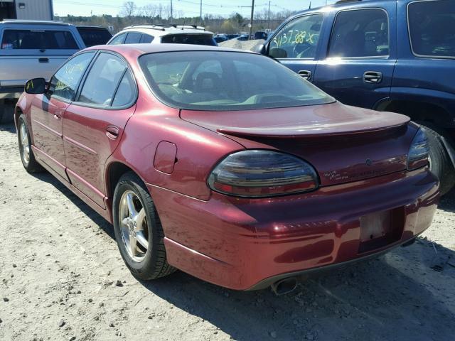 1G2WP52KX2F213639 - 2002 PONTIAC GRAND PRIX MAROON photo 3