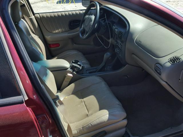 1G2WP52KX2F213639 - 2002 PONTIAC GRAND PRIX MAROON photo 5