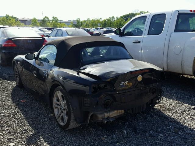 4USBT53554LT27447 - 2004 BMW Z4 3.0 BLACK photo 3