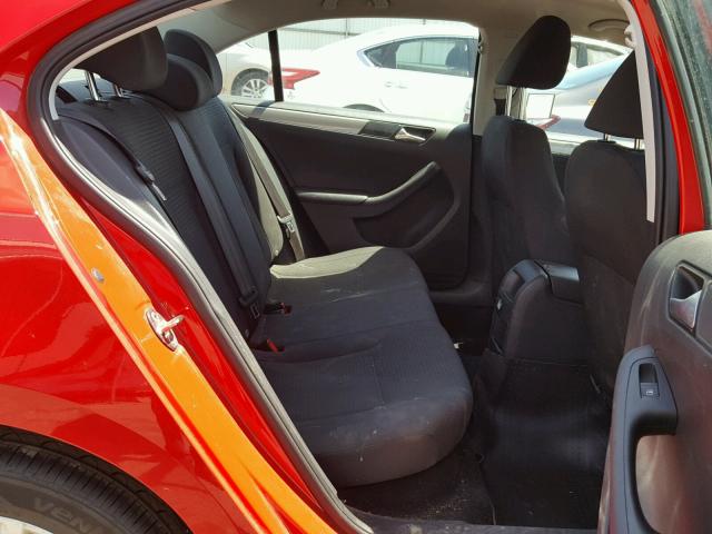3VWD17AJXFM356294 - 2015 VOLKSWAGEN JETTA SE წითელი ფოტო 6