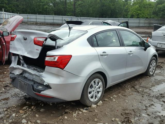 KNADM4A34H6029125 - 2017 KIA RIO LX Արծաթագույն լուսանկար 4