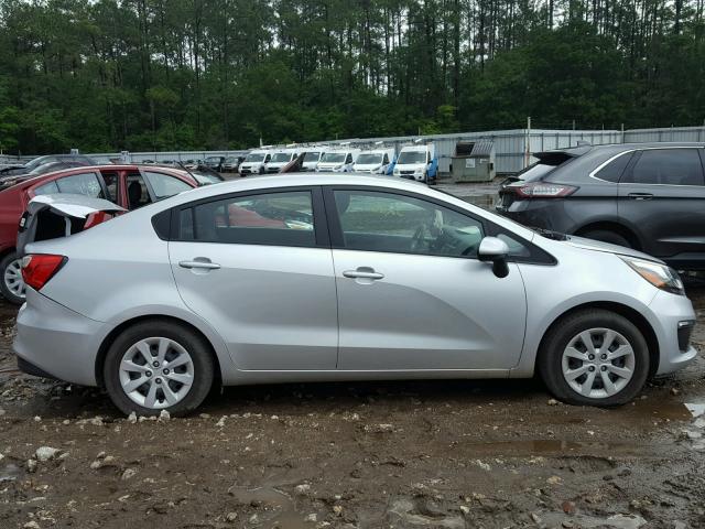 KNADM4A34H6029125 - 2017 KIA RIO LX Արծաթագույն լուսանկար 9