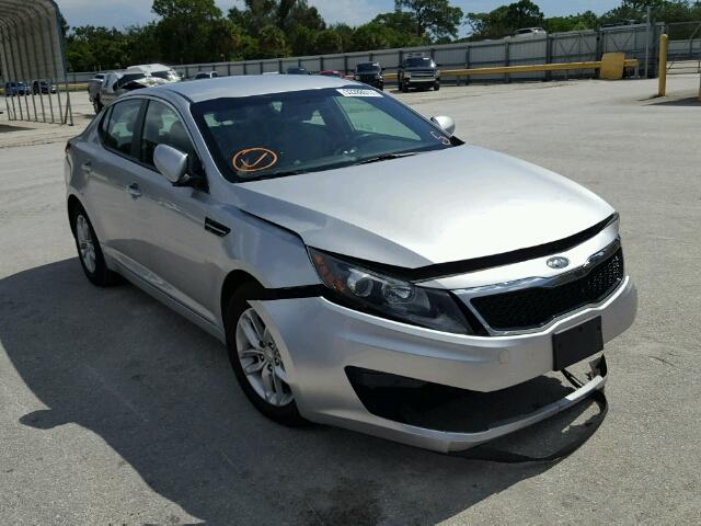 KNAGM4A75C5279858 - 2012 KIA OPTIMA LX SILVER photo 1