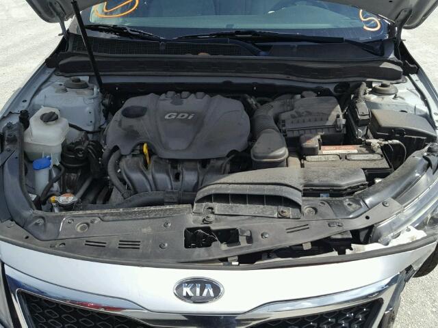 KNAGM4A75C5279858 - 2012 KIA OPTIMA LX SILVER photo 7