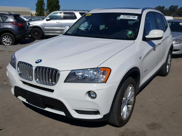 5UXWX9C58E0D23898 - 2014 BMW X3 XDRIVE2 WHITE photo 2