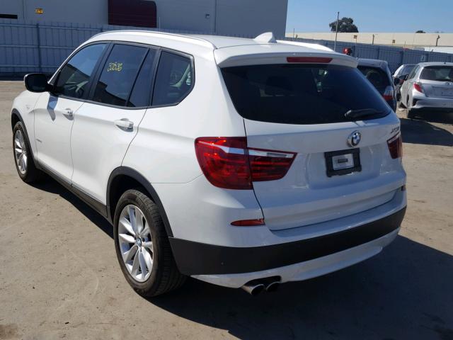 5UXWX9C58E0D23898 - 2014 BMW X3 XDRIVE2 WHITE photo 3