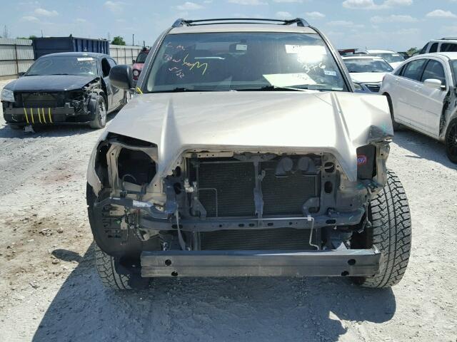 JTEZU14R670096376 - 2007 TOYOTA 4RUNNER SR BEIGE photo 9