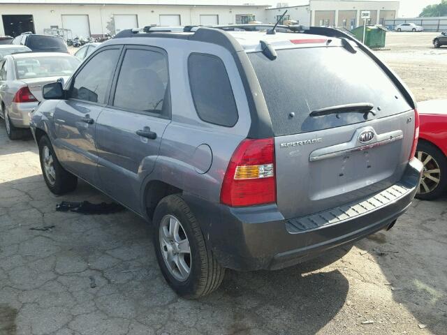 KNDJF724687521397 - 2008 KIA SPORTAGE SILVER photo 3