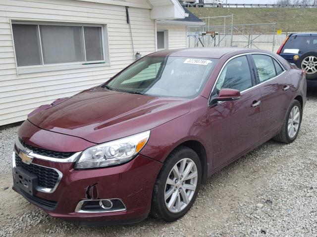1G11F5SL6FF264927 - 2015 CHEVROLET MALIBU LTZ MAROON photo 2