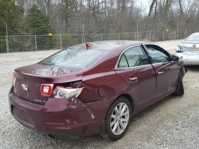 1G11F5SL6FF264927 - 2015 CHEVROLET MALIBU LTZ MAROON photo 4