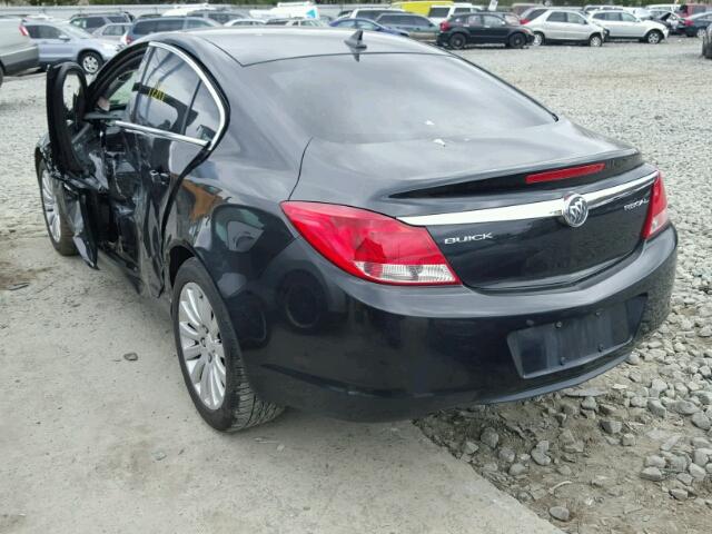 2G4GR5EK0C9113092 - 2012 BUICK REGAL CHARCOAL photo 3
