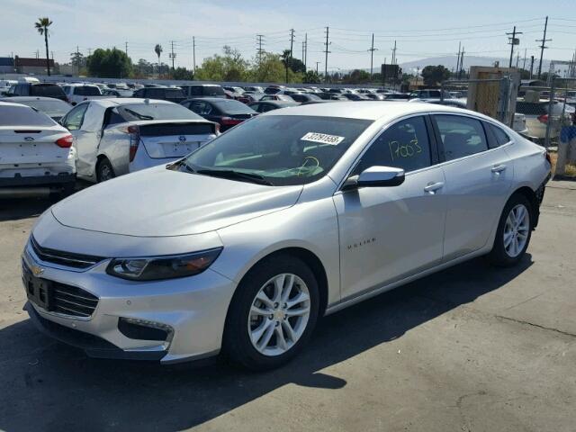 1G1ZE5ST7HF125401 - 2017 CHEVROLET MALIBU LT SILVER photo 2