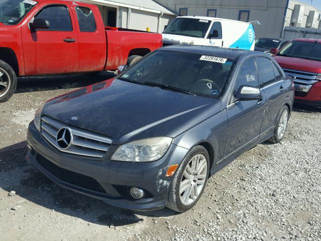 WDDGF81X48F151865 - 2008 MERCEDES-BENZ C 300 4MAT GRAY photo 2