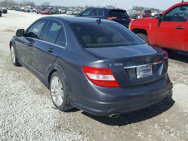 WDDGF81X48F151865 - 2008 MERCEDES-BENZ C 300 4MAT GRAY photo 3