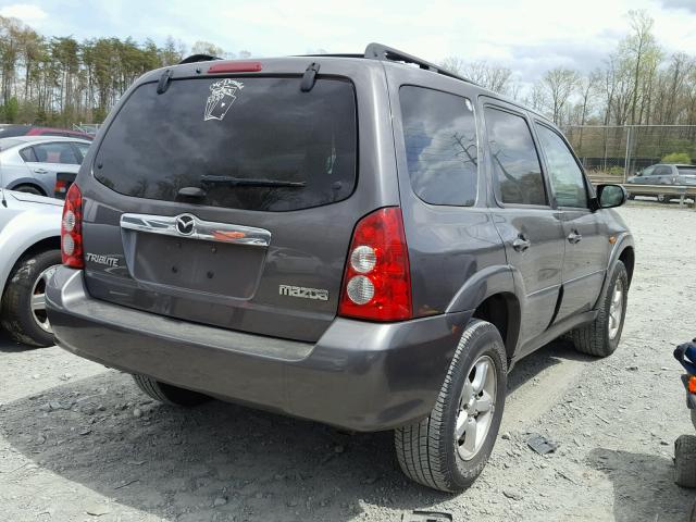 4F2YZ04195KM03370 - 2005 MAZDA TRIBUTE S GRAY photo 4