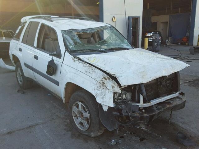 1GNDT13S352351838 - 2005 CHEVROLET TRAILBLAZE WHITE photo 1