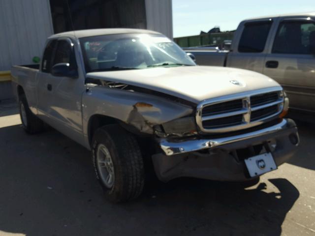 1B7GL22X3YS615606 - 2000 DODGE DAKOTA SILVER photo 1