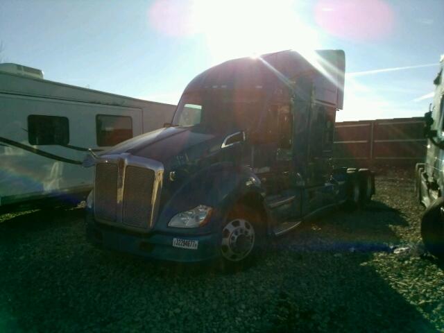 1XKYDP9X9FJ440404 - 2015 KENWORTH CONSTRUCTI BLUE photo 2