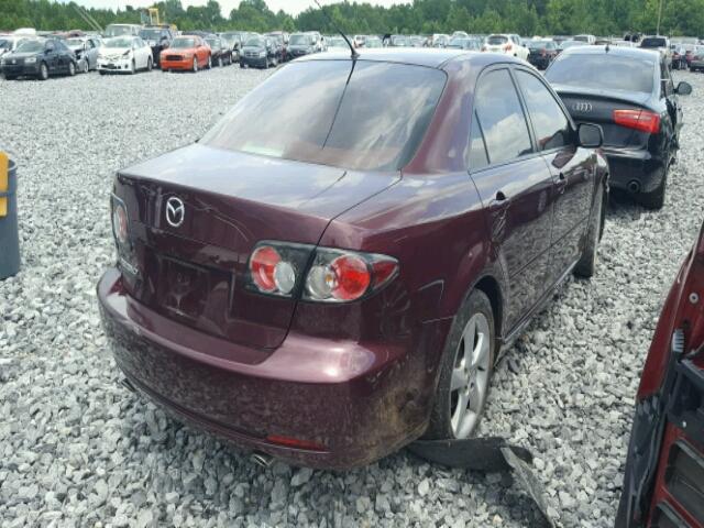 1YVHP80C675M40898 - 2007 MAZDA MAZDA6I RED photo 4