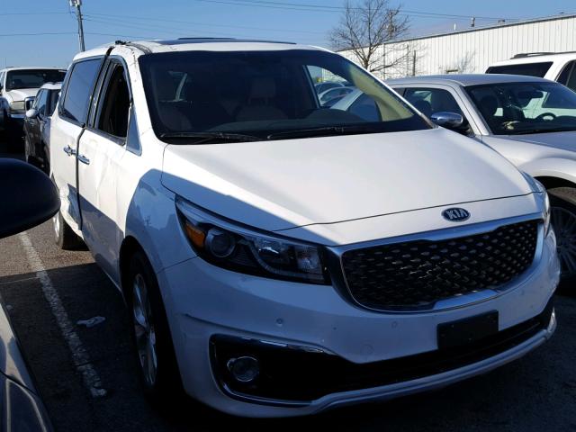 KNDME5C1XF6039382 - 2015 KIA SEDONA SXL WHITE photo 1