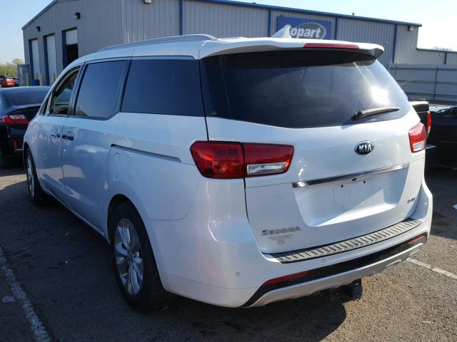 KNDME5C1XF6039382 - 2015 KIA SEDONA SXL WHITE photo 3