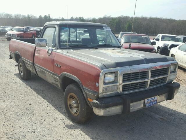 1B7GE16Y0MS204732 - 1991 DODGE D-SERIES D GRAY photo 1