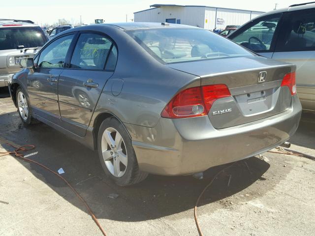 1HGFA16968L061626 - 2008 HONDA CIVIC EXL GRAY photo 3