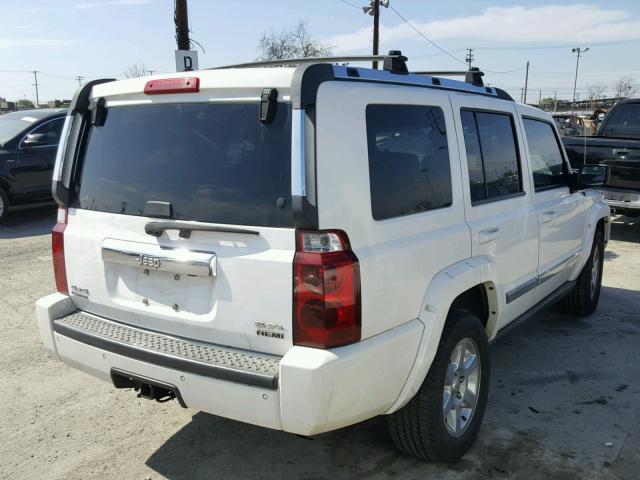 1J8HG58236C260717 - 2006 JEEP COMMANDER WHITE photo 4