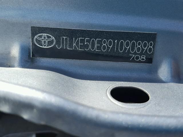 JTLKE50E891090898 - 2009 TOYOTA SCION XB SILVER photo 10