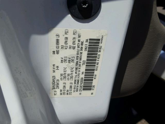 3D7KU28C74G282684 - 2004 DODGE RAM 2500 S WHITE photo 10