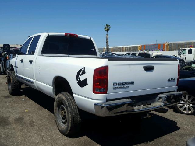 3D7KU28C74G282684 - 2004 DODGE RAM 2500 S WHITE photo 3