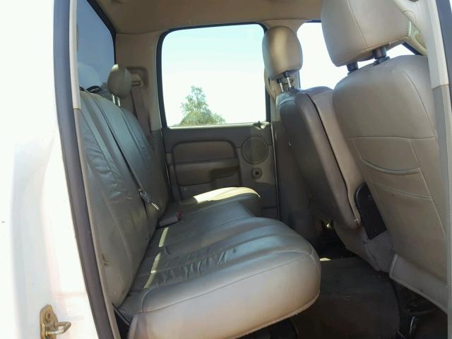 3D7KU28C74G282684 - 2004 DODGE RAM 2500 S WHITE photo 6