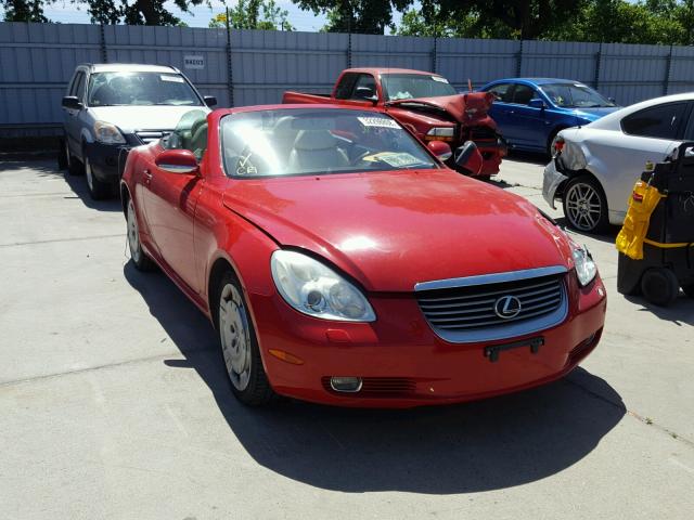 JTHFN48Y420004700 - 2002 LEXUS SC 430 RED photo 1