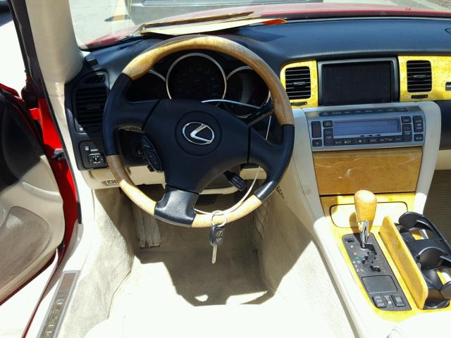 JTHFN48Y420004700 - 2002 LEXUS SC 430 RED photo 9