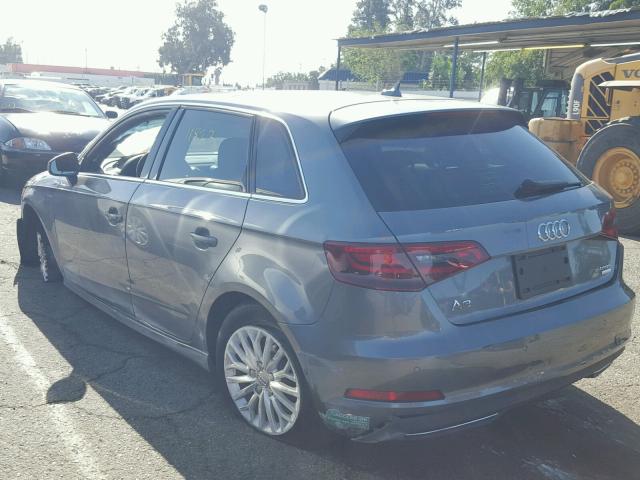 WAUMPBFF5GA119751 - 2016 AUDI A3 E-TRON GRAY photo 3