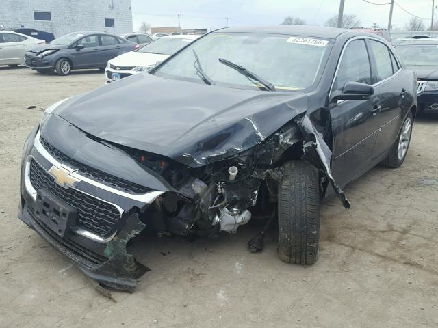 1G11C5SLXFF165455 - 2015 CHEVROLET MALIBU 1LT 黑色 照片 2