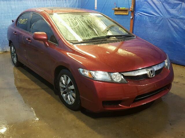 2HGFA16869H336031 - 2009 HONDA CIVIC EX RED photo 1