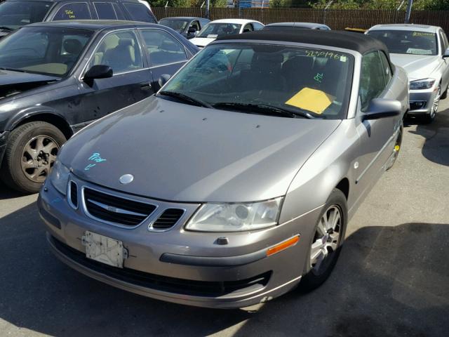 YS3FD79Y766005923 - 2006 SAAB 9-3 BASE GRAY photo 2