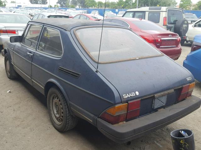 YS3AM35J8F2018084 - 1985 SAAB 900 BLUE photo 3