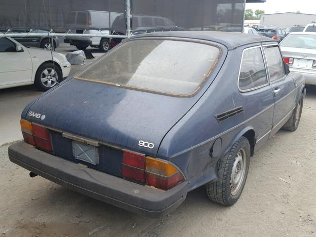 YS3AM35J8F2018084 - 1985 SAAB 900 BLUE photo 4