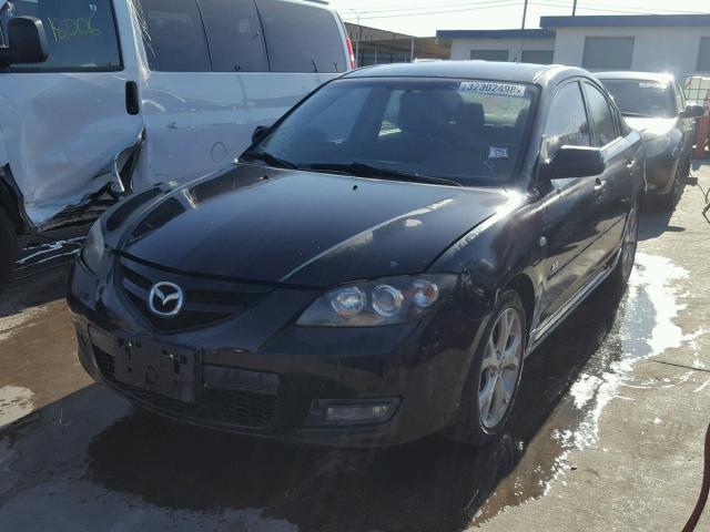 JM1BK323581115310 - 2008 MAZDA 3 S BLACK photo 2