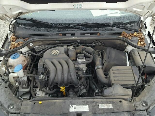 3VW2K7AJ9EM225876 - 2014 VOLKSWAGEN JETTA BASE Սպիտակ լուսանկար 7