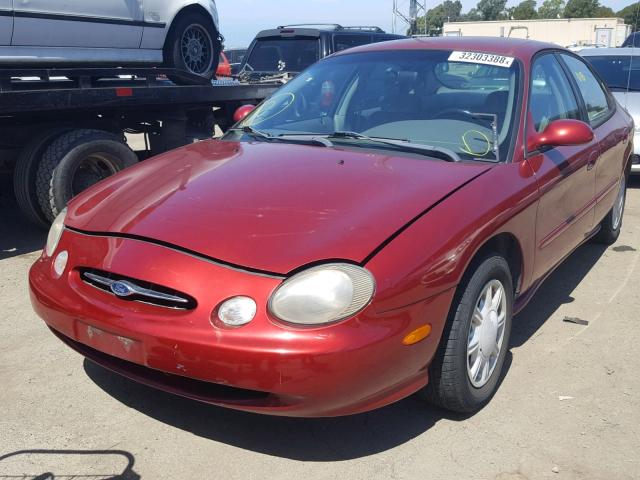 1FAFP52U7WG104624 - 1998 FORD TAURUS LX BURGUNDY photo 2